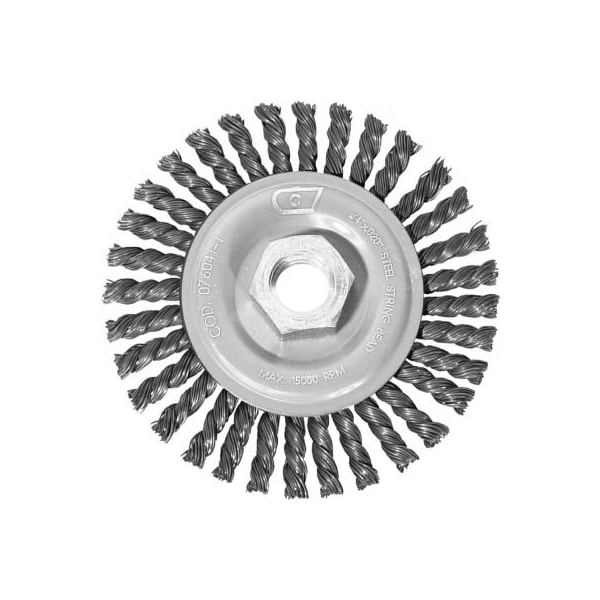 Century Drill & Tool Century Drill 76041 Angle Grinder Wire Wheel 4" Dia. Steel Stringer Bead - 76041