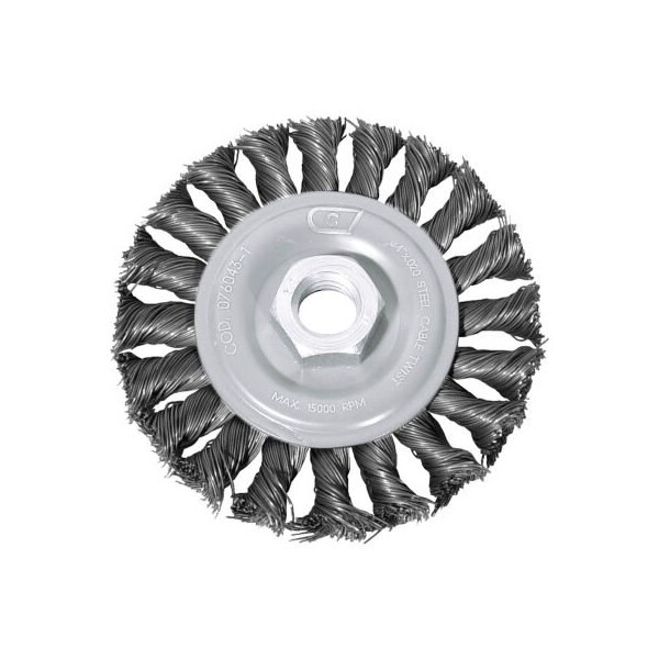 Century Drill & Tool Century Drill 76063 Angle Grinder Wire Wheel 6" Dia. Steel Cable Twist - 76063