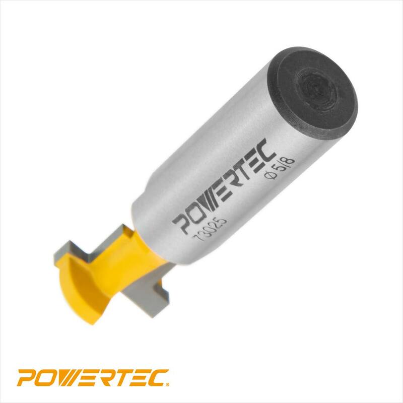 Broca de enrutador con punta de carburo en T de 5/8 pulgadas de diámetro x 3/16 pulgadas de altura x 1/2 pulgadas de vástago - 73025.