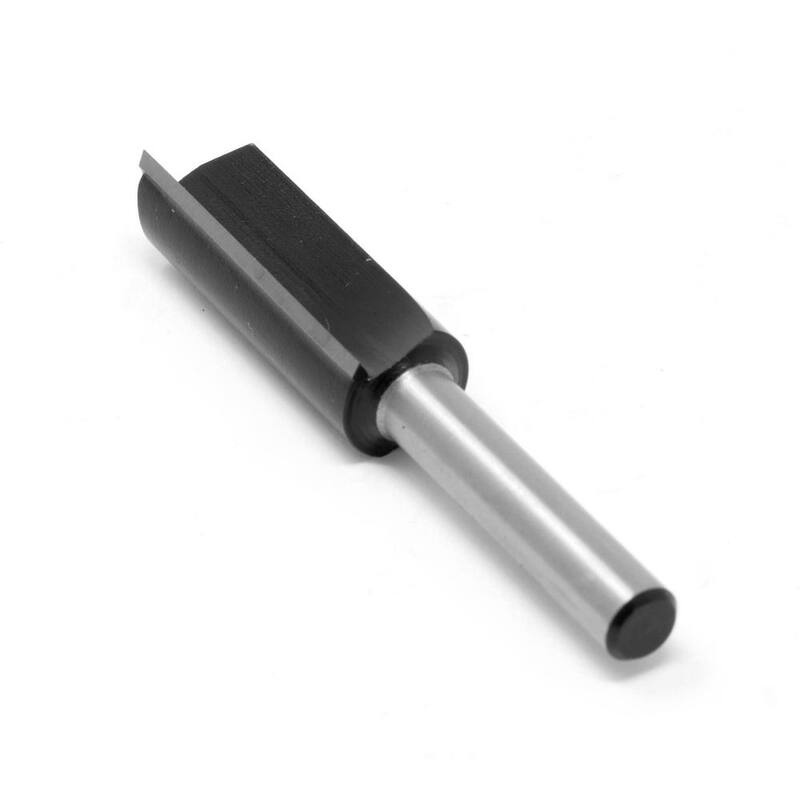 Broca de enrutador de carburo con 2 cortes rectos de 1/2 pulgada con vástago de 1/4 y longitud de corte de 1-1/4 pulgadas - RB108FF