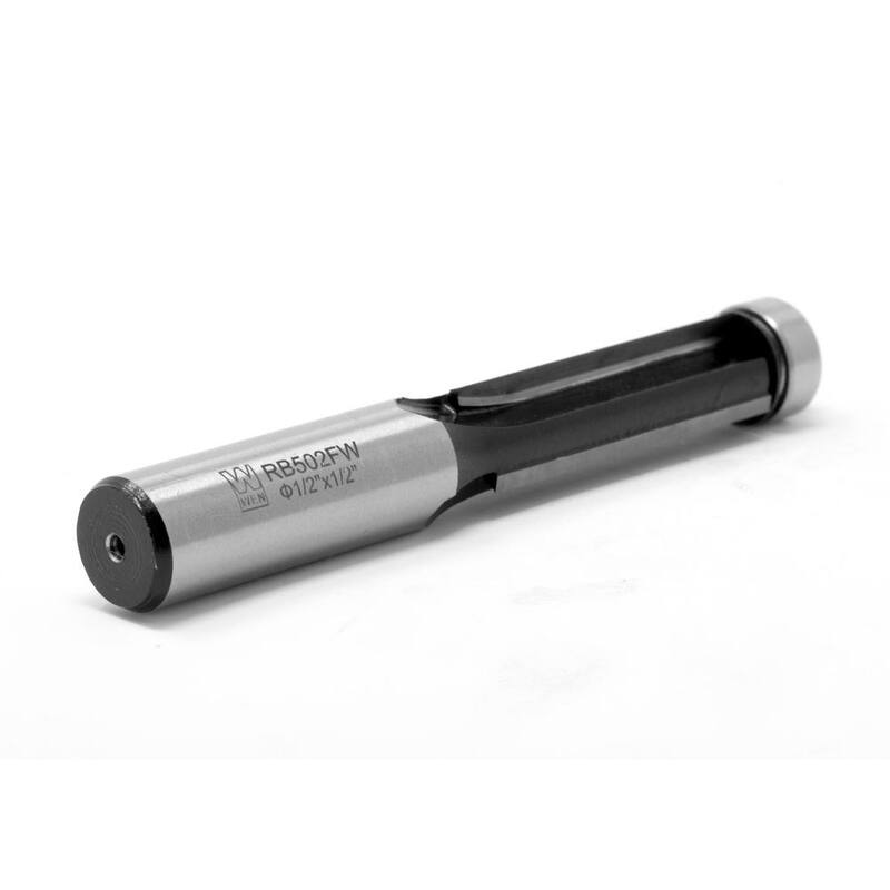 Fresa de corte al ras de carburo de tungsteno de 3 alas de 1/2 pulg. para router con vástago de 1/2 pulg. - RB502FW