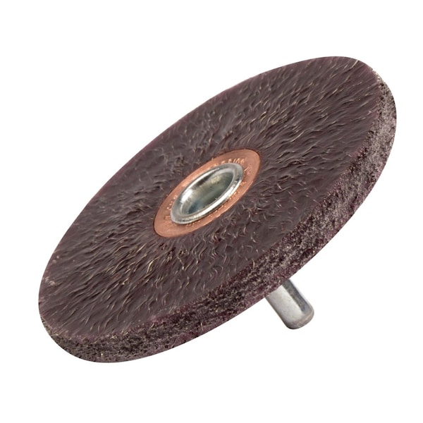 Weiler 3" Polyflex Encapsulated Wire Wheel, .0118" Steel Fill, 1/4" Stem - 35315