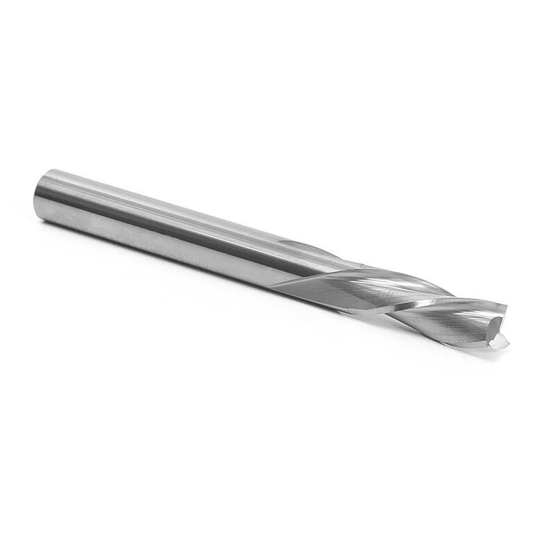 Fresa espiral de 3 flautas hacia abajo Yonico de 1/4 pulgadas de diámetro y 1/4 pulgadas de vástago de carburo sólido para router CNC - 32311-SC