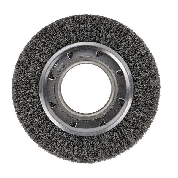 Osborn Crimped Wire Wide Face Wheel Brush, 10" - 0002201500