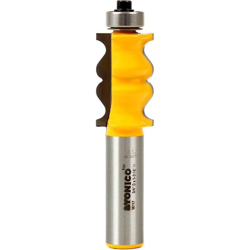Marco para fotografía de Yonico 1-3/16 pulgadas L 1/2 pulgada de vástago Punta de carburo Router Bit - 16117