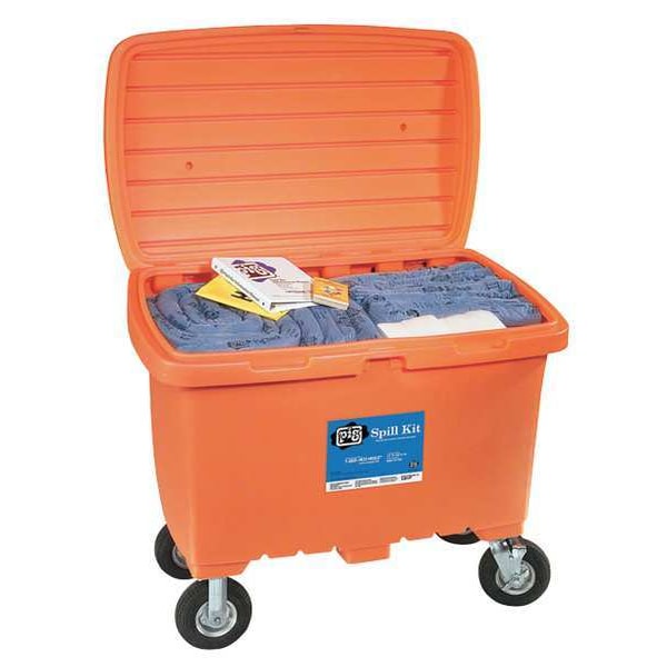 Pig Spill Kit, 76 gal Volume Absorbed per Kit, Not Applicable Capacity, Chest, Orange, 330 - KIT280-OR
