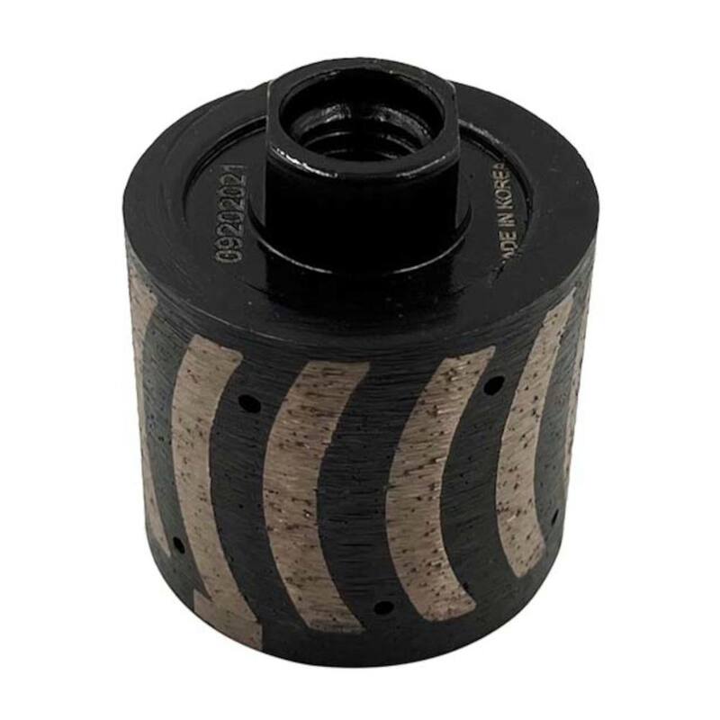 Herramienta de diamante 2 pulgadas para piedra natural o sintética, rellena de resina, radio de 1-3/4 pulgadas, acero de alta velocidad, 1 pieza solamente, eje de 5/8 pulgadas -11 - RFW02A5_THD