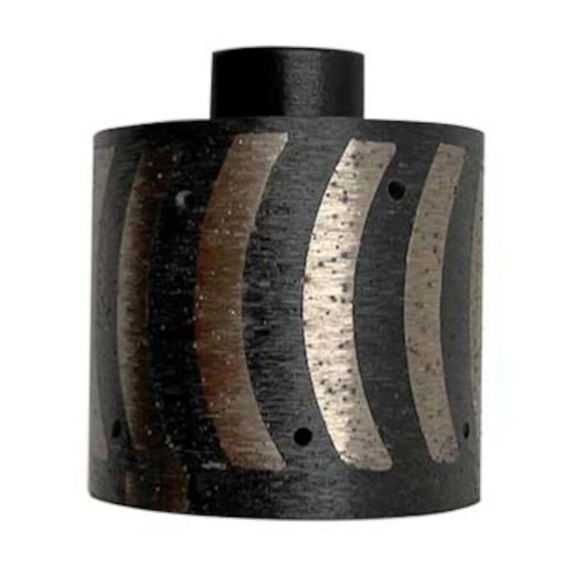Herramienta de diamante 2 pulgadas para piedra natural o sintética, rellena de resina, radio de 1-3/4 pulgadas, acero de alta velocidad, 1 pieza solamente, eje de 5/8 pulgadas -11 - RFW02A5_THD