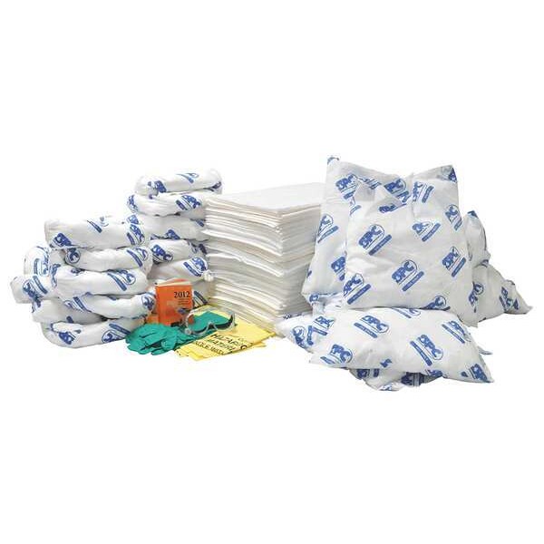 Brady Spill Kit Refill, 40 gal Volume Absorbed per Kit, Bag, White - SC-CART-OF