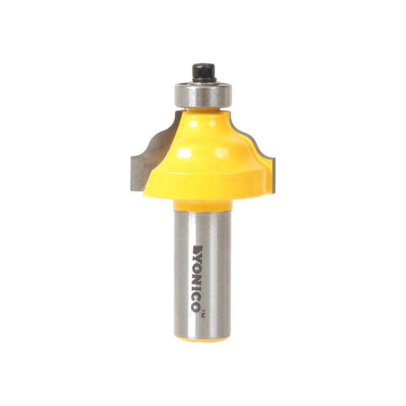 Yonico 1/2 pulg. x 1/2 pulg. Broca de enrutador con punta de carburo y borde ondulado - 13125