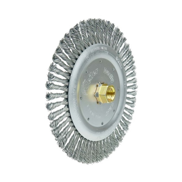 Weiler Dually 7" Brush, .020" Steel Wire Fill, 5/8"-11 UNC Double-Hex - 79800