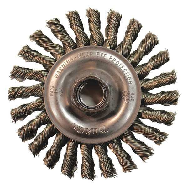 Makita 4" Knot Cable Twist Wire Wheel, 5/8"-11 - A-98572