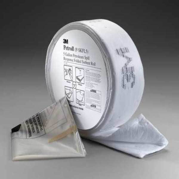 3M Spill Kit, 5 gal Volume Absorbed per Kit, Shrinkwrapped, White, 3 - P-SKFL5