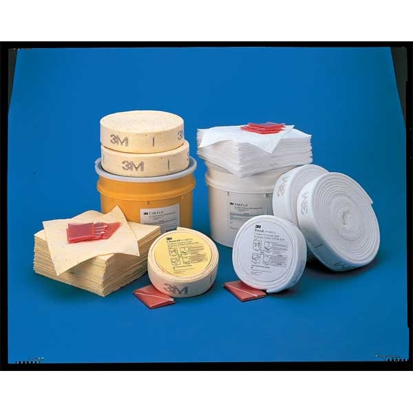 3M Spill Kit, 5 gal Volume Absorbed per Kit, Shrinkwrapped, White, 3 - P-SKFL5