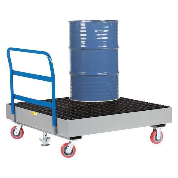 Little Giant Four Drum Spill Platfrm Cart, 15-1/2in H. - SSB-5151-6PY-FL
