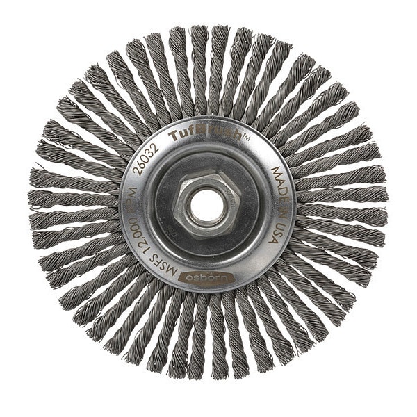Osborn Knot Wire Wheel Brush, 6", 0002603200 - 0002603200