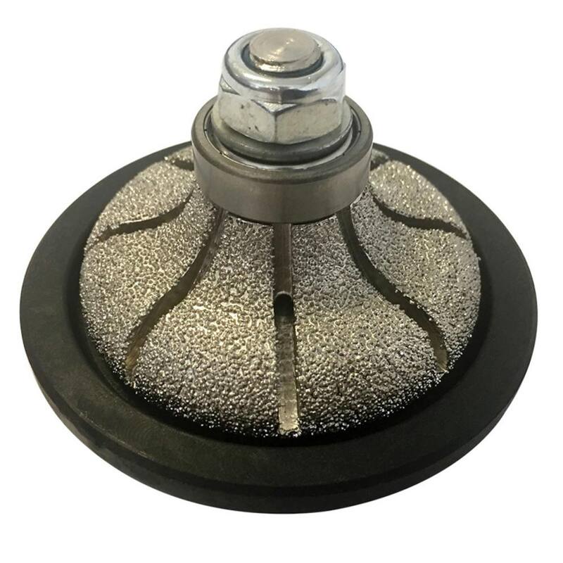 Rueda de perfil de mano de diamante en Ogee de 3/4 de pulgada para granito, cuarzo y otras piedras naturales, con eje roscado de 5/8 de pulgada - PFF0034
