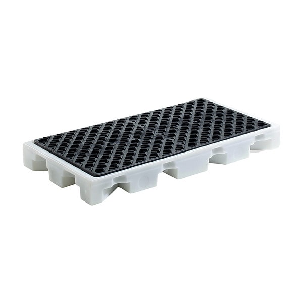 Pig Drum Spill Containment Pallet, 2 Drums, 3,000 lb Load Capacity, Polyethylene - PAK565