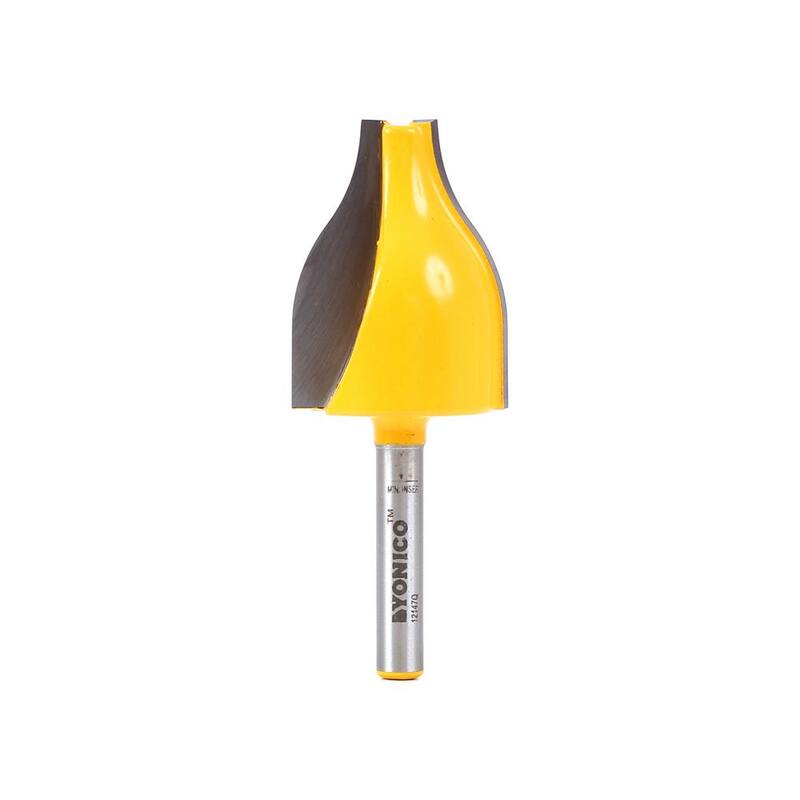 Yonico 1-1/2 in. L 1/4 in. Shank Vertical Raised Panel Carbide Tipped Router Bit - 12147q