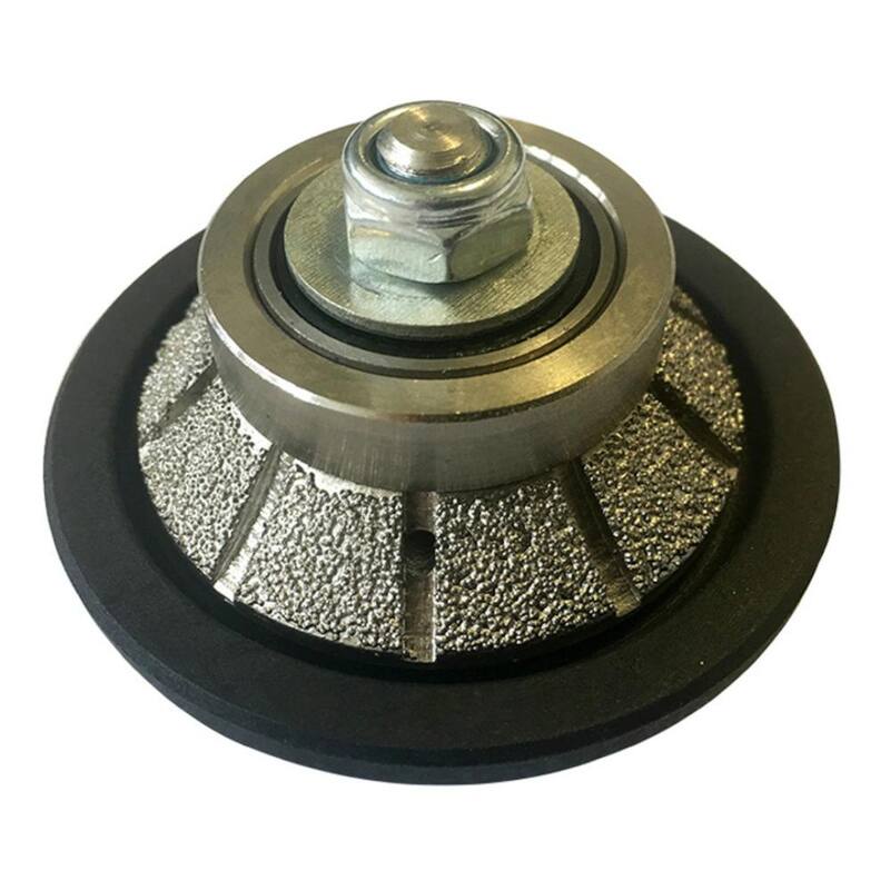 Rueda perfiladora de diamante en bisel de 3/8 pulg. para piedras naturales, acero de alta velocidad, solo 1 pieza, 5/8 pulg.-11 Arbor roscado - PFE0038