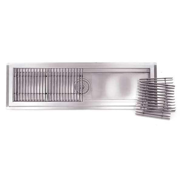 Eagle Group Floor Trough, Stainless Steel, 15"Wx96"L - FT-1596-SG