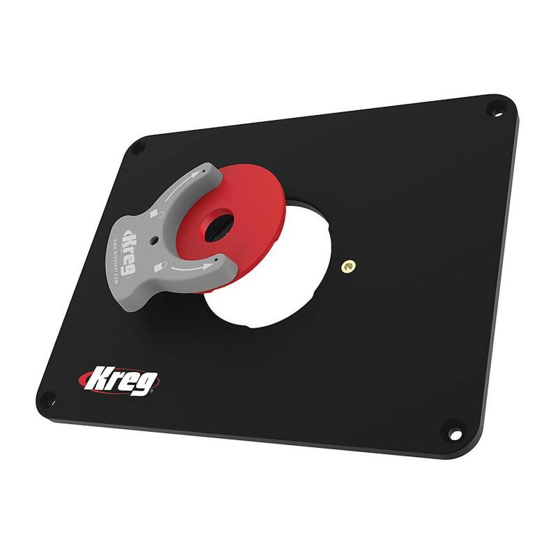 Placa de inserción de mesa de enrutador de precisión Kreg con anillos Level-Loc (No predrillado) - PRS4038