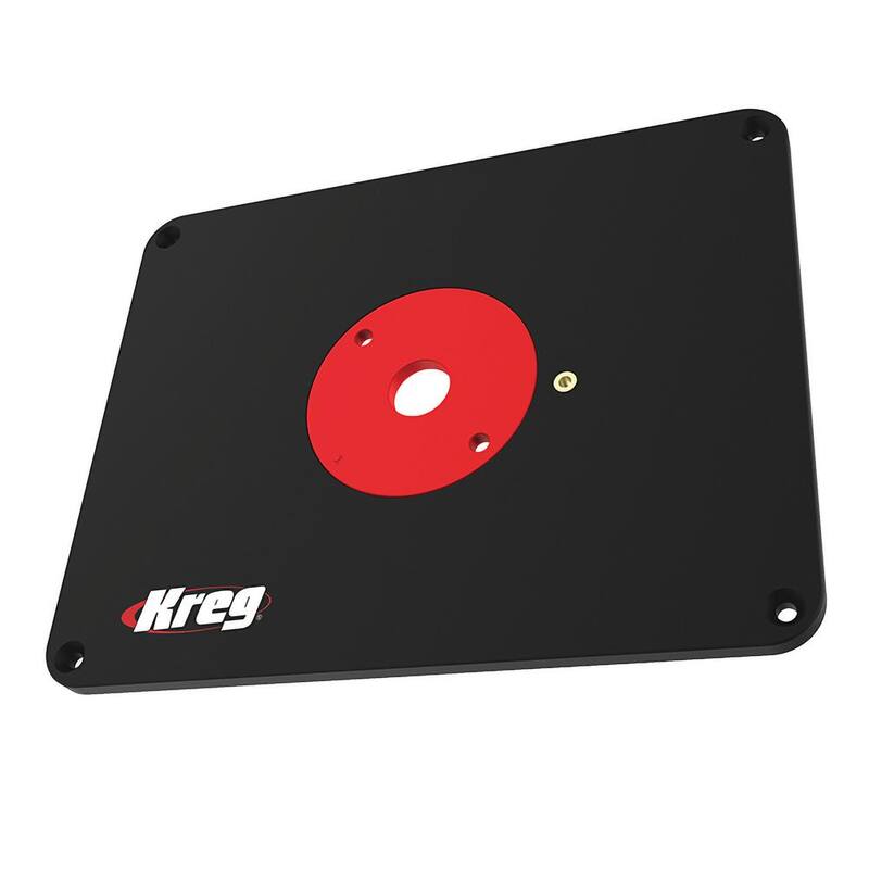 Placa de inserción de mesa de enrutador de precisión Kreg con anillos Level-Loc (No predrillado) - PRS4038