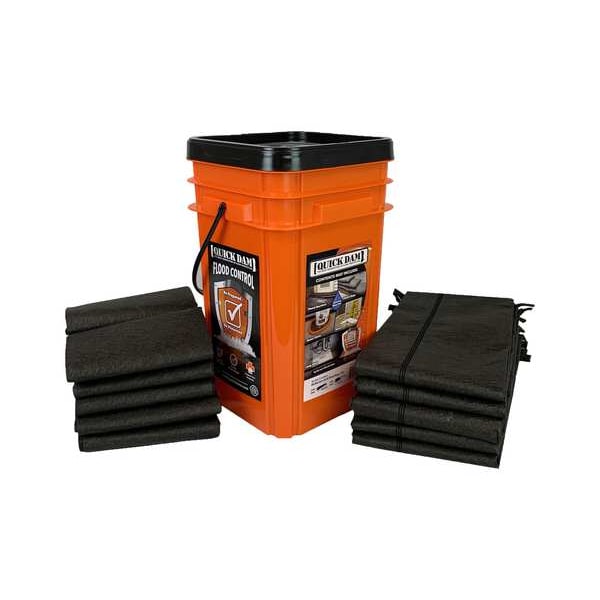 Quick Dam Bucket Combo 10-Bags & 5-Barriers, PK15 - QDGGCO