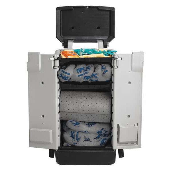 Brady Spill Kit, 22 gal Volume Absorbed per Kit, Kaddie, Gray - SKA-K2