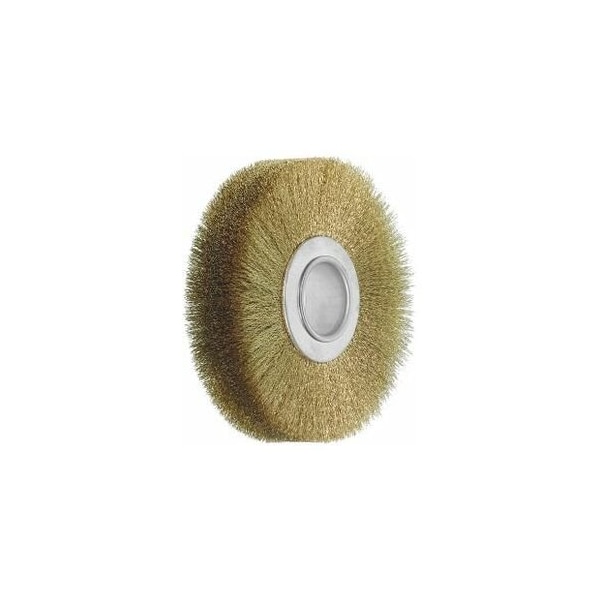 Holex Wheel Brush, 0.15 mm Brass Wire, Size: 120X30 - 570170 120X30