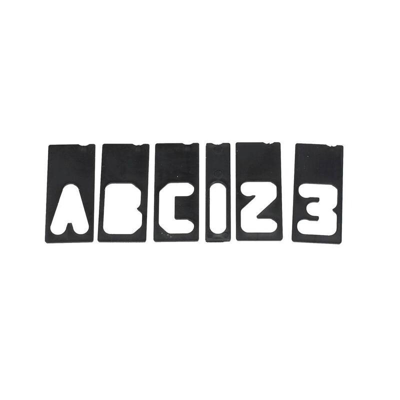 Juego de letras y números para hacer letreros horizontales de 1-1/2 pulgadas (42 piezas) - 2202 de Milescraft