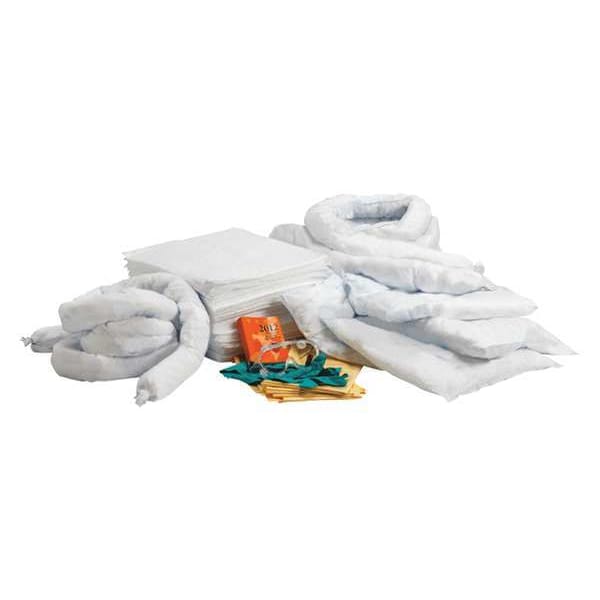 Condor Spill Kit Refill, 32 gal Volume Absorbed per Kit, 55 gal Capacity, Refill - 35ZT01