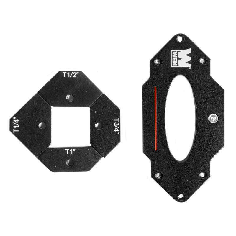 Set de plantilla y guía de chaflán de esquina de 6 piezas para routers - RA002T