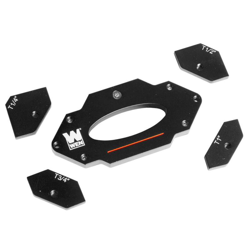 Set de plantilla y guía de chaflán de esquina de 6 piezas para routers - RA002T
