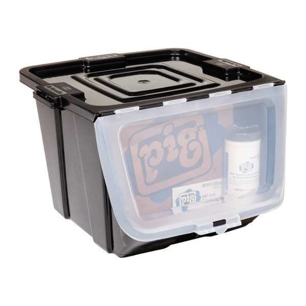 Pig Spill Kit, 5 gal Volume Absorbed per Kit, Not Applicable Capacity, Box, Black, 20 - KIT322