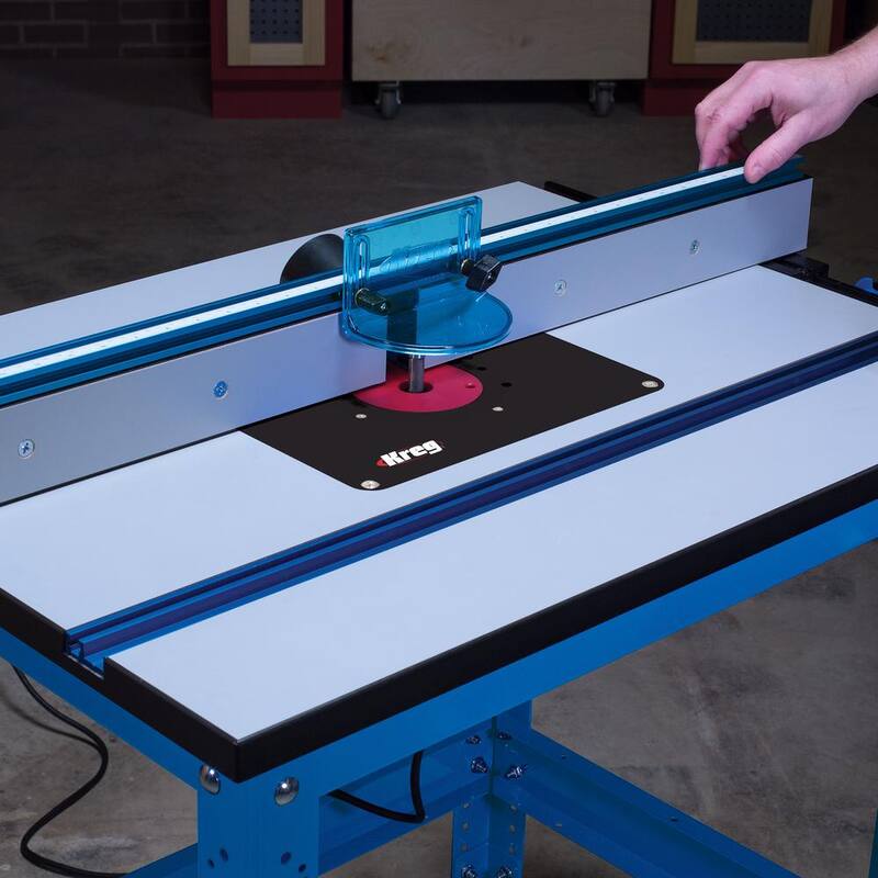 Placa de inserción de mesa de enrutador de precisión Kreg con anillos Level-Loc (preperforada Triton) - PRS4034