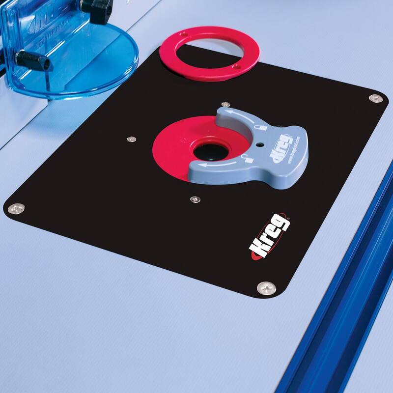 Placa de inserción de mesa de enrutador de precisión Kreg con anillos Level-Loc (preperforada Triton) - PRS4034