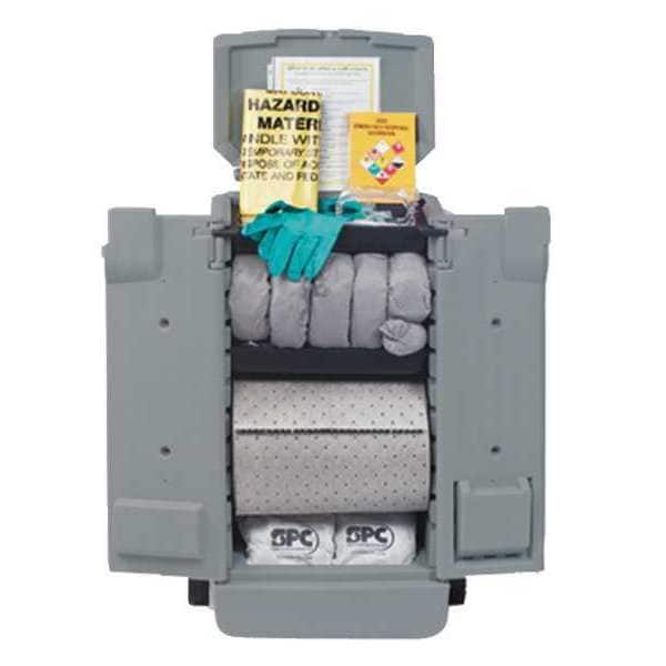 Brady Spill Kit, 22 gal Volume Absorbed per Kit, Kaddie, Gray - SKH-K2