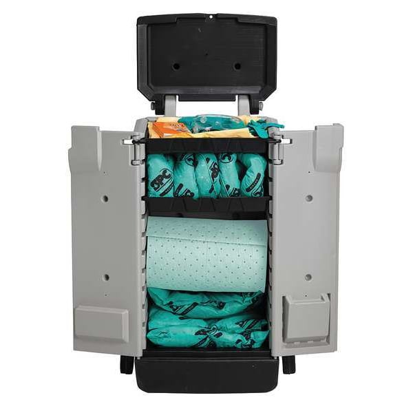 Brady Spill Kit, 22 gal Volume Absorbed per Kit, Kaddie, Gray - SKH-K2