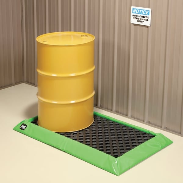 Pig PIG 2-Drum Foam Wall Spill Berm 56" L x 30" W x 4" H - PAK852
