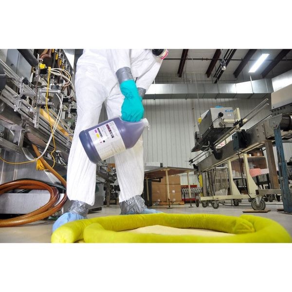 Spilfyter Base Neutralizing Spill Kit, 3 gal Volume Absorbed per Kit, 5 gal Capacity, Bucket, Yellow - 405104