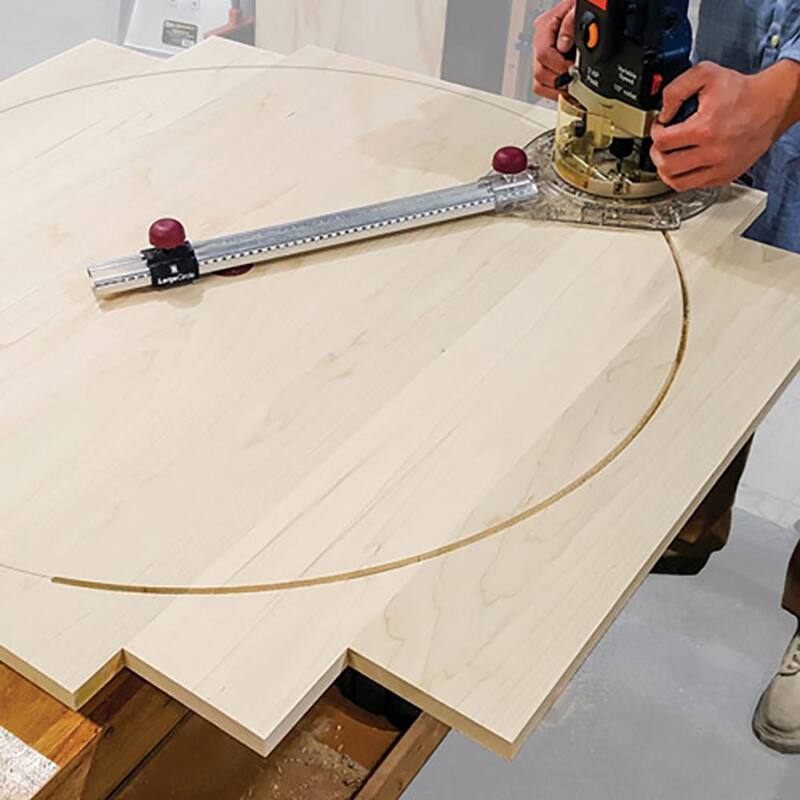 Milescraft CircleGuideKit Router Jig para enrutamiento de círculos pequeños y grandes - 1219