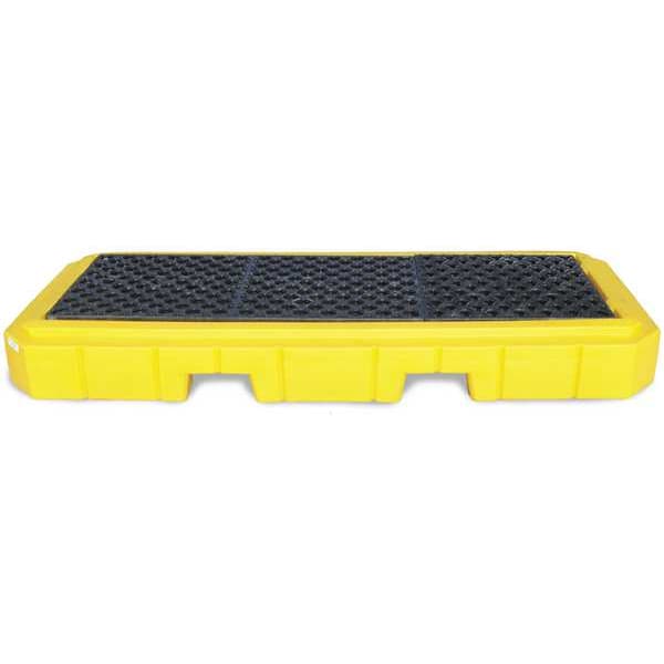 Ultratech Spill Pallet, 66 gal Spill Capacity, 3 Drums, 4,500 lb Load Capacity, Polyethylene - 9626