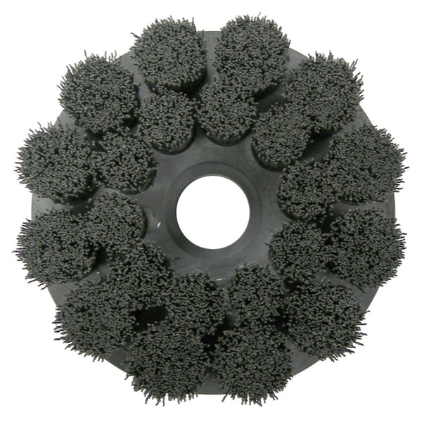 Weiler Burr-Rx 6" Shell-Mill Holder Disc Brush .026/120CG Crimped Fill - 86115