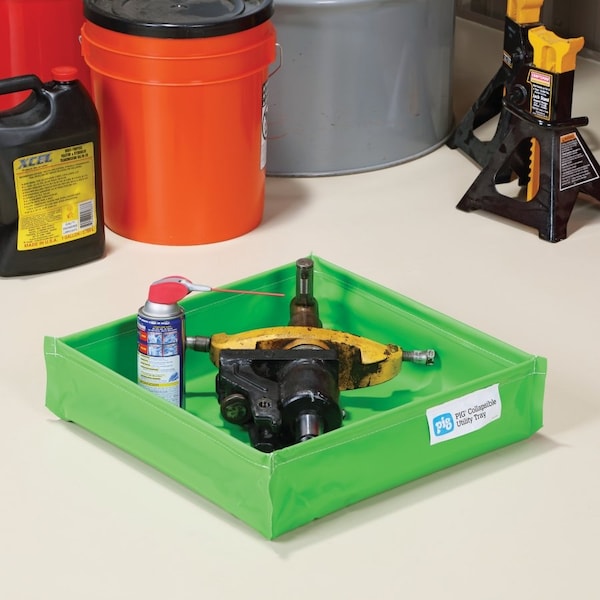 Pig PIG Collapsible Utility Tray 18" L x 18" W x 4.75" H - PAK1290