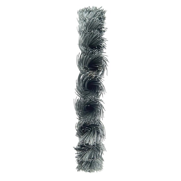 Weiler 4" Standard Twist Knot Wire Wheel, .014" Steel Fill, 5/8"-1/2" - 8045