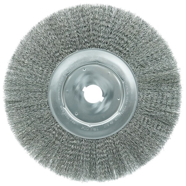 Weiler 12" Narrow Face Wheel, .014" Steel Fill, 1-1/4" Arbor Hole - 1329