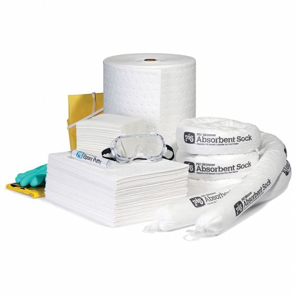 Pig Spill Kit Refill, 20 gal Volume Absorbed per Kit, 20 gal Capacity, Box - RFL4401