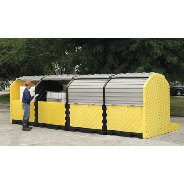 Ultratech Spill Pallet, 365 gal Spill Capacity, 0 Drums, 9,000 lb Load Capacity, Polyethylene - 1167