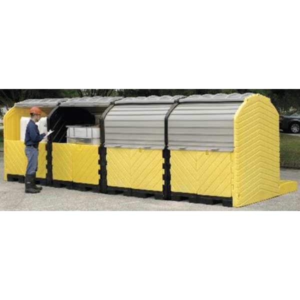 Ultratech Spill Pallet, 365 gal Spill Capacity, 0 Drums, 9,000 lb Load Capacity, Polyethylene - 1167